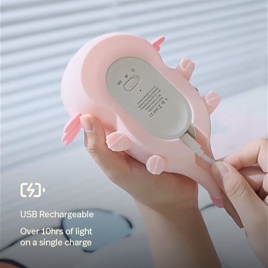 Squishy Night Light - Bubbles The Axolotl