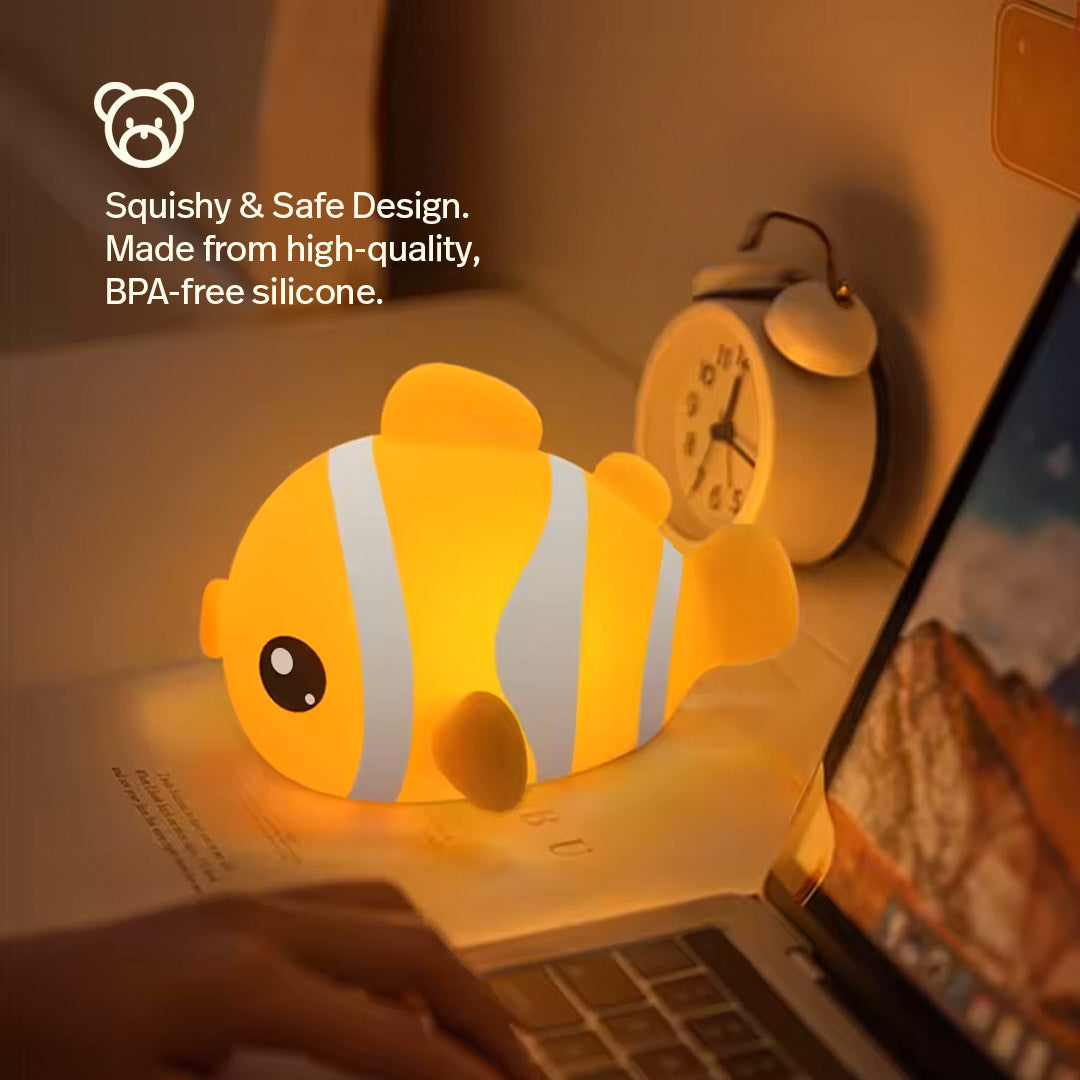 Squishy Night Light - Coral The Clownfish
