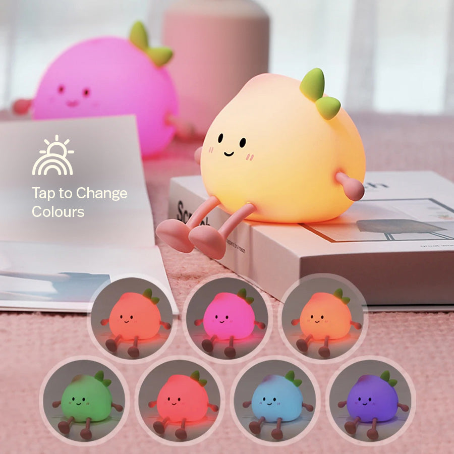 Squishy Night Light - Fuzzy The Peach