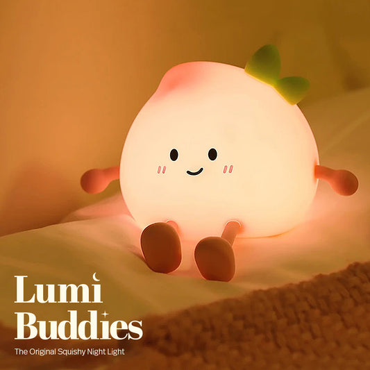 Squishy Night Light - Fuzzy The Peach